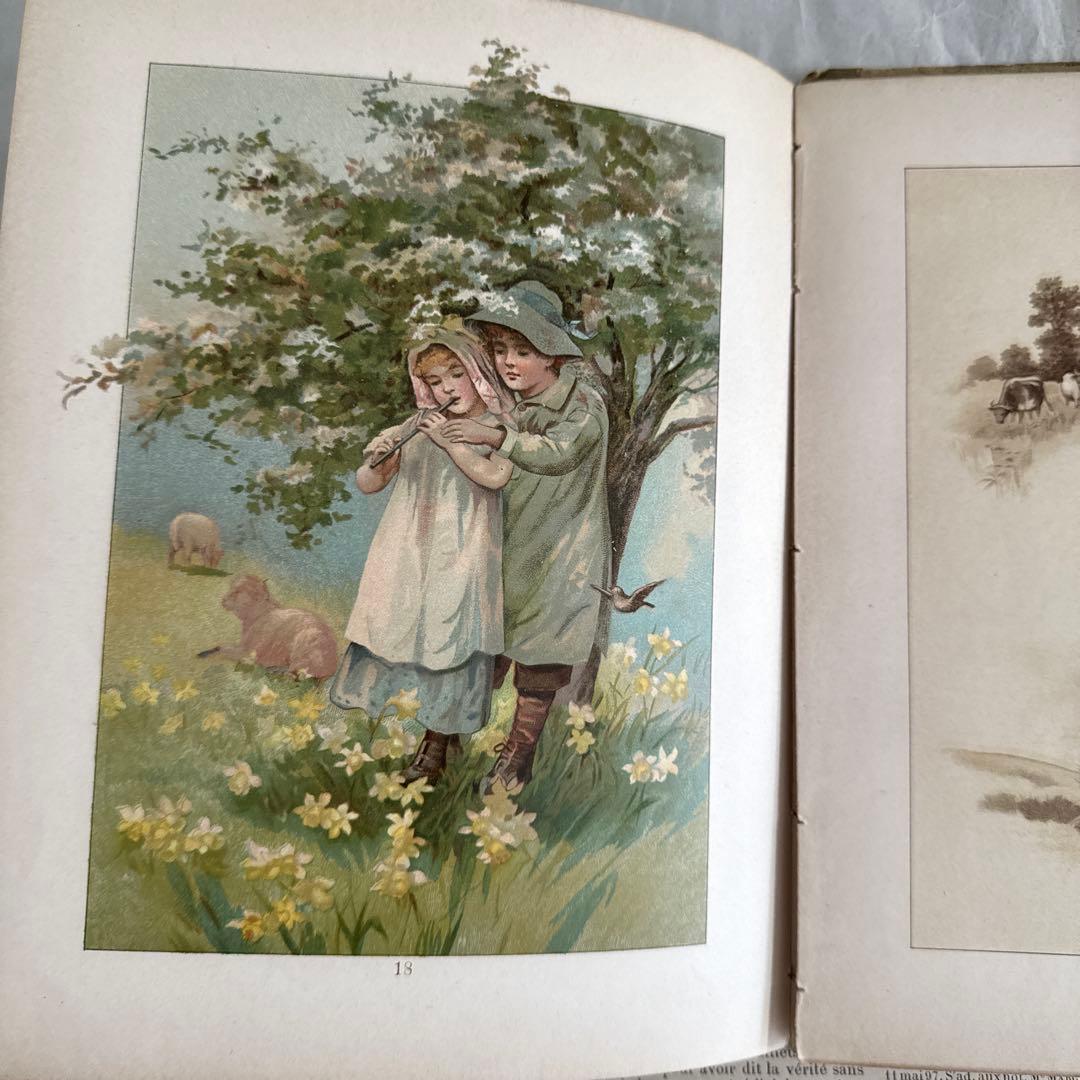 稀少アンティーク美しい挿絵ドイツ絵本　洋書ヴィクトリアン古書アーネストニースター