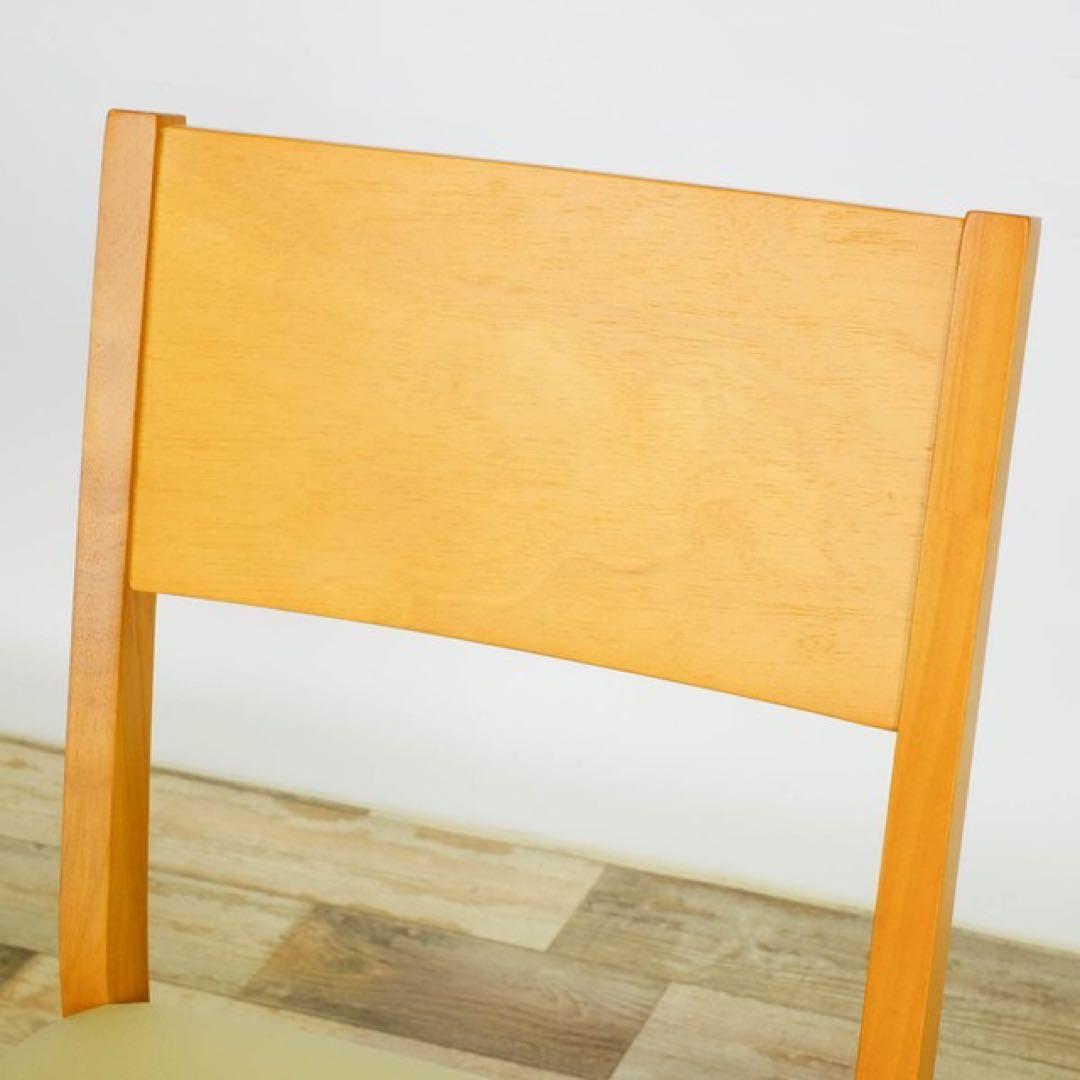 A 新品 ダイニングチェア ２脚セット ナチュラル 椅子 チェア イス リビング