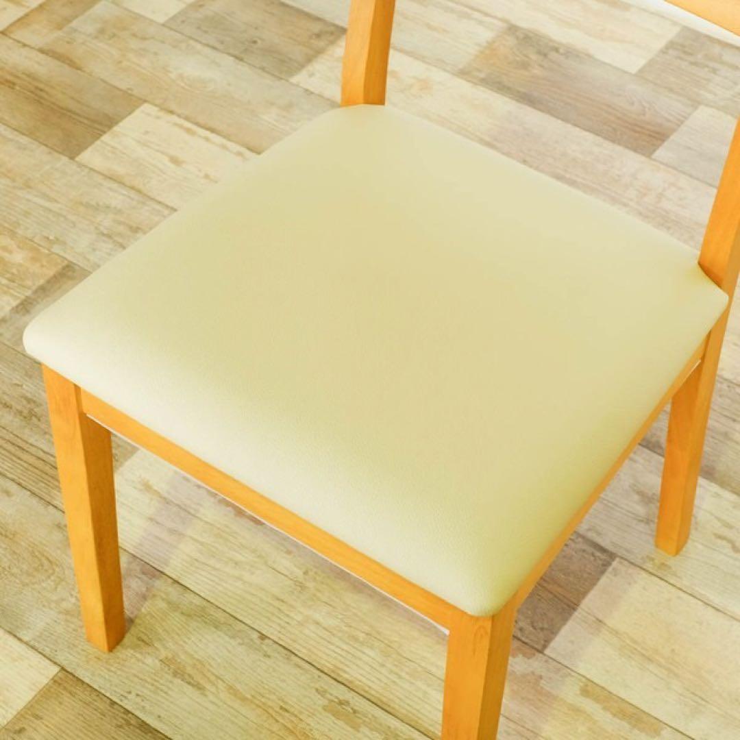 A 新品 ダイニングチェア ２脚セット ナチュラル 椅子 チェア イス リビング