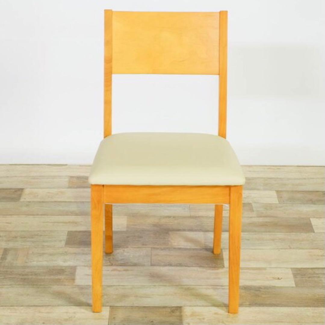 A 新品 ダイニングチェア ２脚セット ナチュラル 椅子 チェア イス リビング