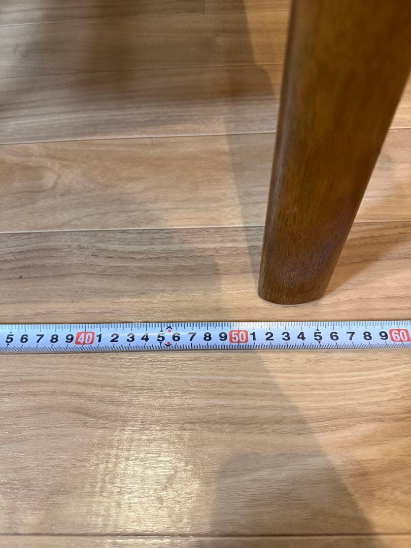 カリモク家具 ダイニングチェア 木製 レザー調座面 椅子　NO.3