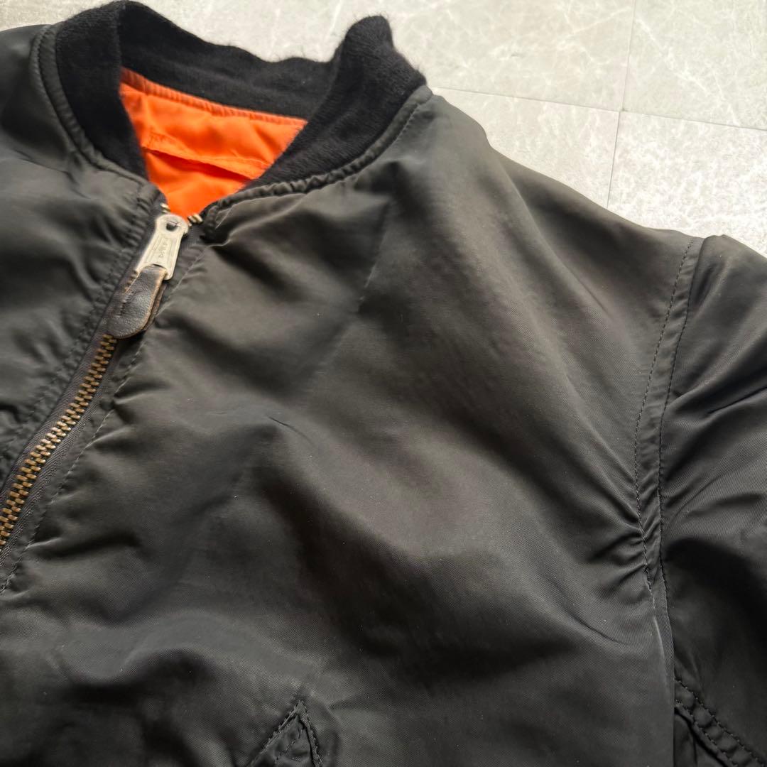 USA製　MA-1 ボンバージャケット　短丈　リバーシブル　ヴィンテージ