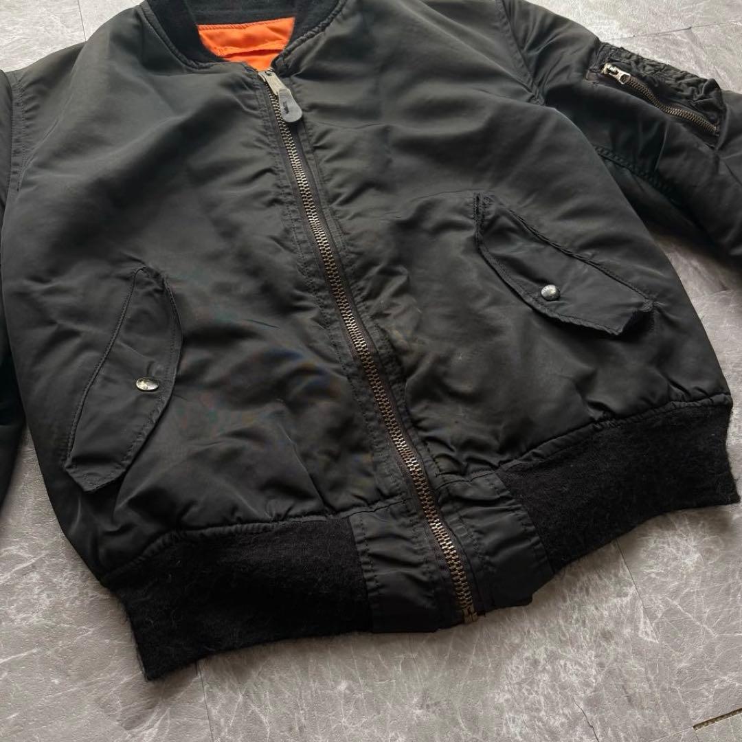 USA製　MA-1 ボンバージャケット　短丈　リバーシブル　ヴィンテージ