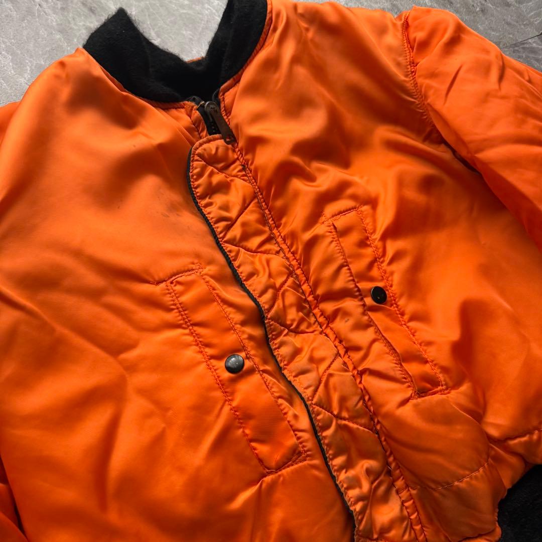 USA製　MA-1 ボンバージャケット　短丈　リバーシブル　ヴィンテージ