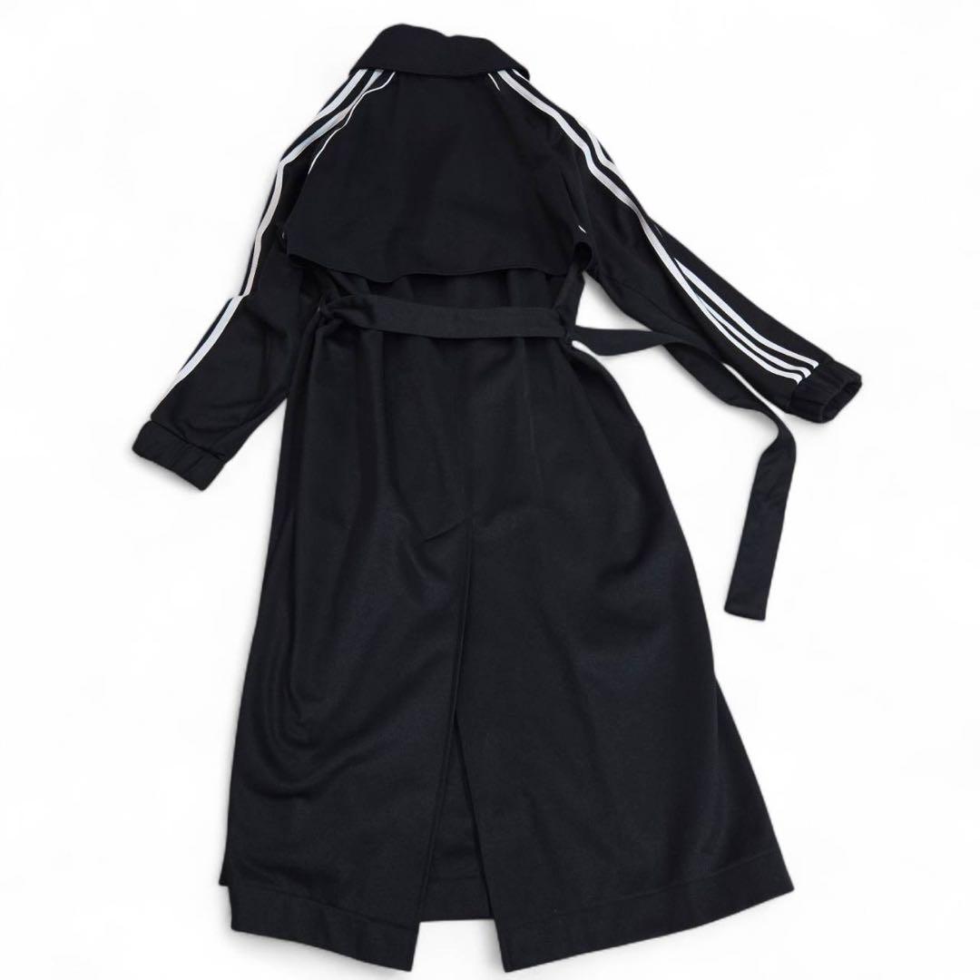 希少adidas PRIMEBLUE トレンチコート 3ストライプ トレフォイル