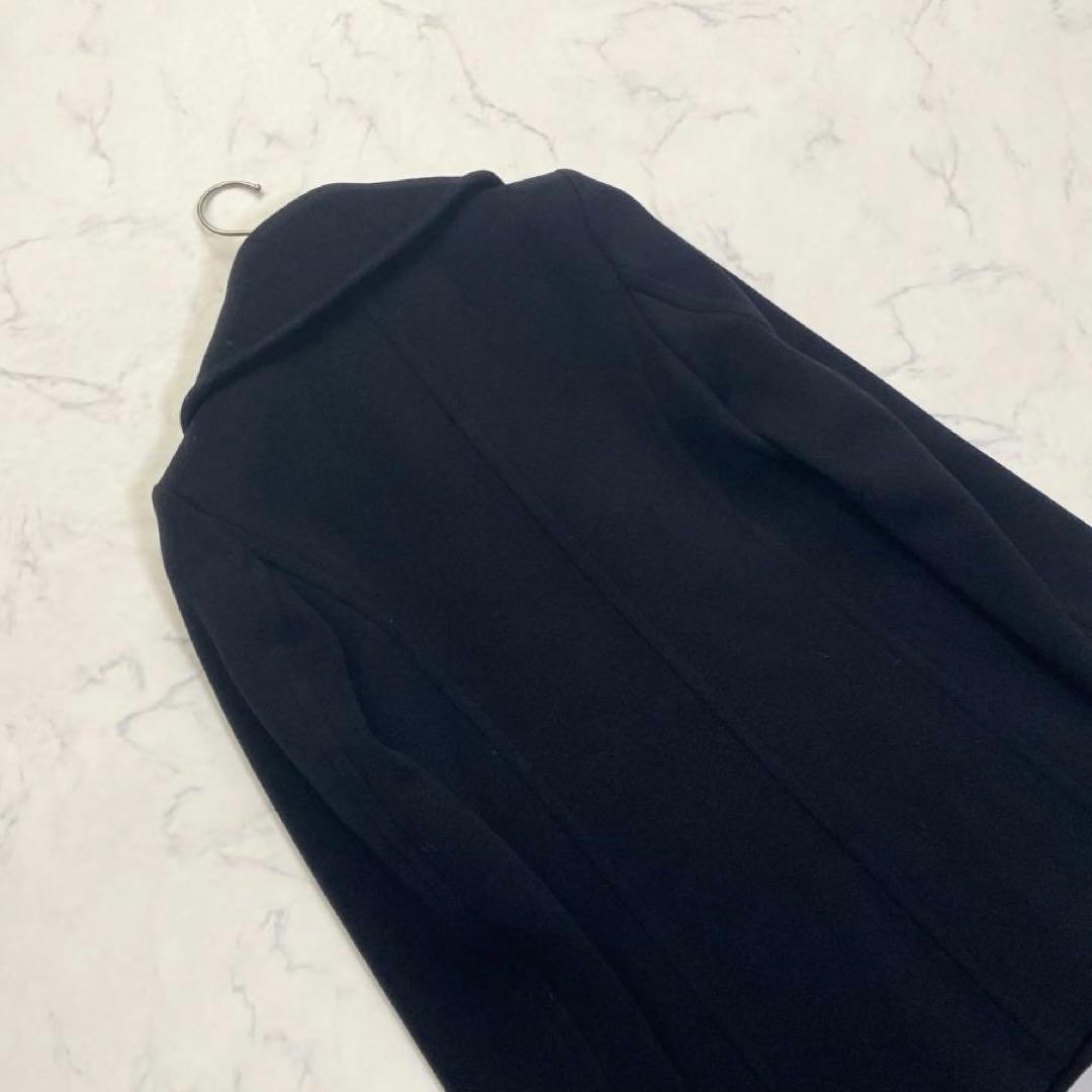 マッキントッシュロンドン カシミヤ混 ピーコート ダブル ネイビー 38