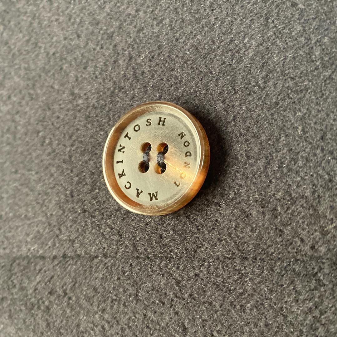 マッキントッシュロンドン カシミヤ混 ピーコート ダブル ネイビー 38