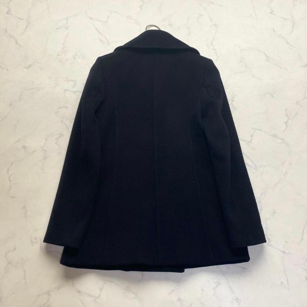 マッキントッシュロンドン カシミヤ混 ピーコート ダブル ネイビー 38