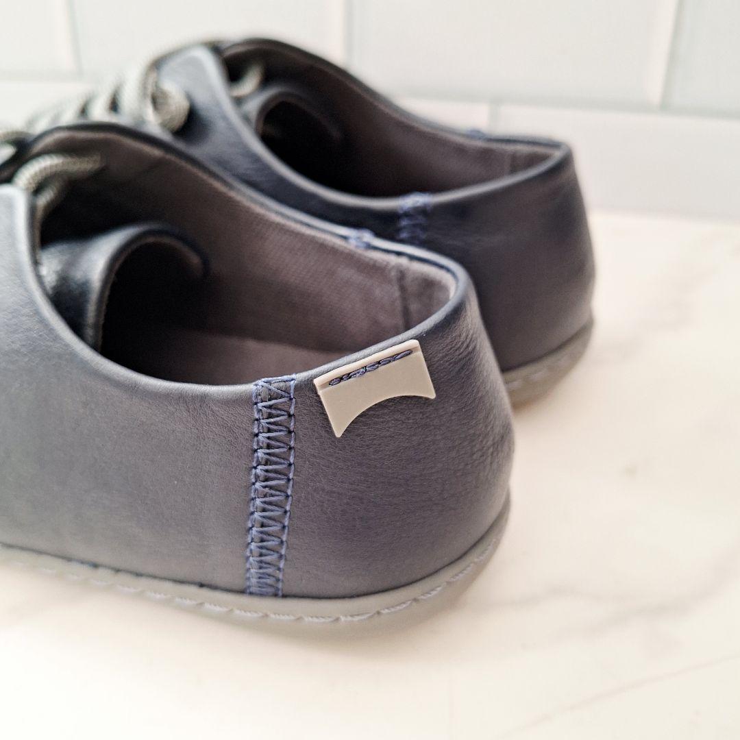 【未使用品】 CAMPER カンペール　23.5 ペウカミ 青 レザースニーカー