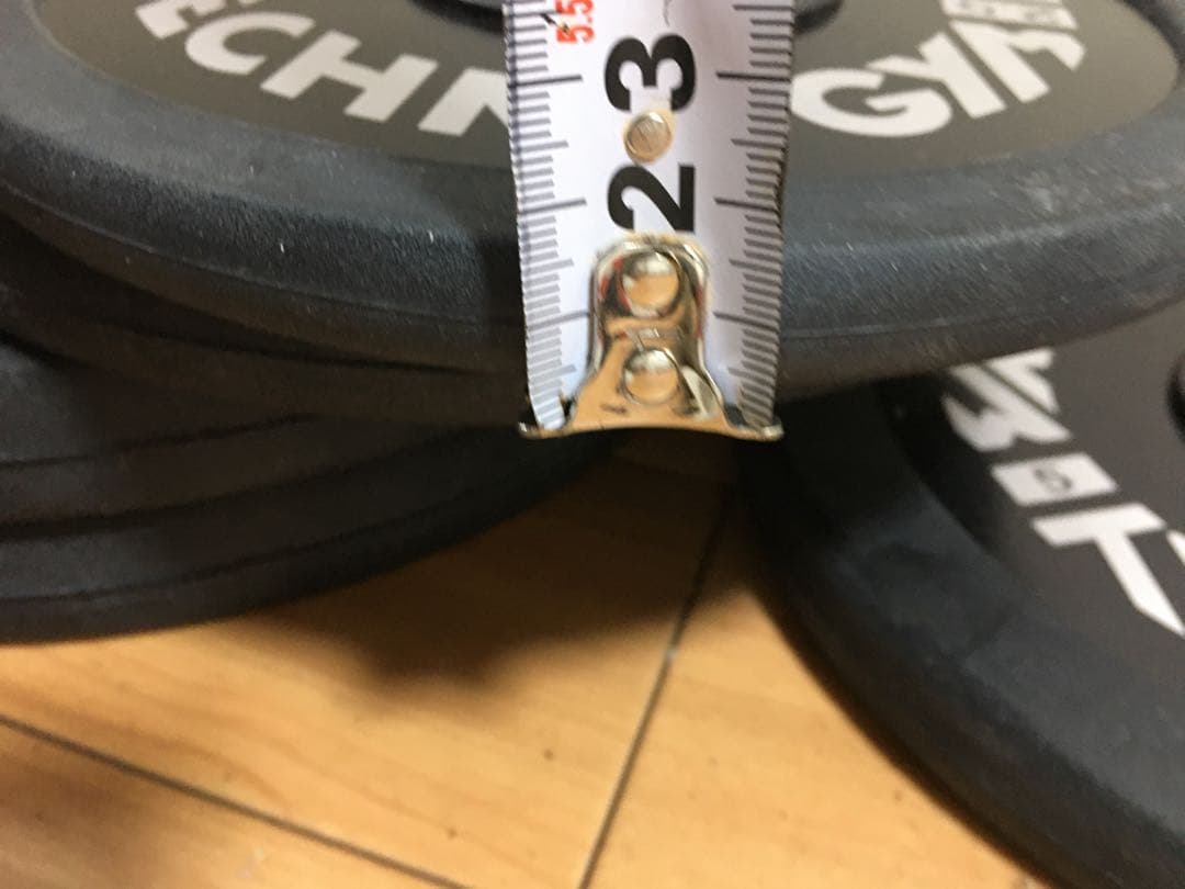 TECHNOGYMバンパープレート穴径／Φ28mm 計42.5kg