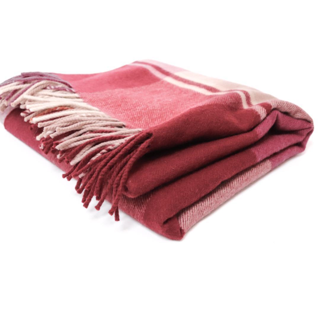 JOHNSTONS　OF　ELGIN 　カシミヤ　マフラー　ストール　レッド