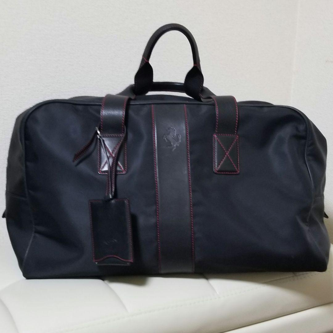 TOD'S×Ferrari　トラベルバッグ　スポーツバッグ　ブラック