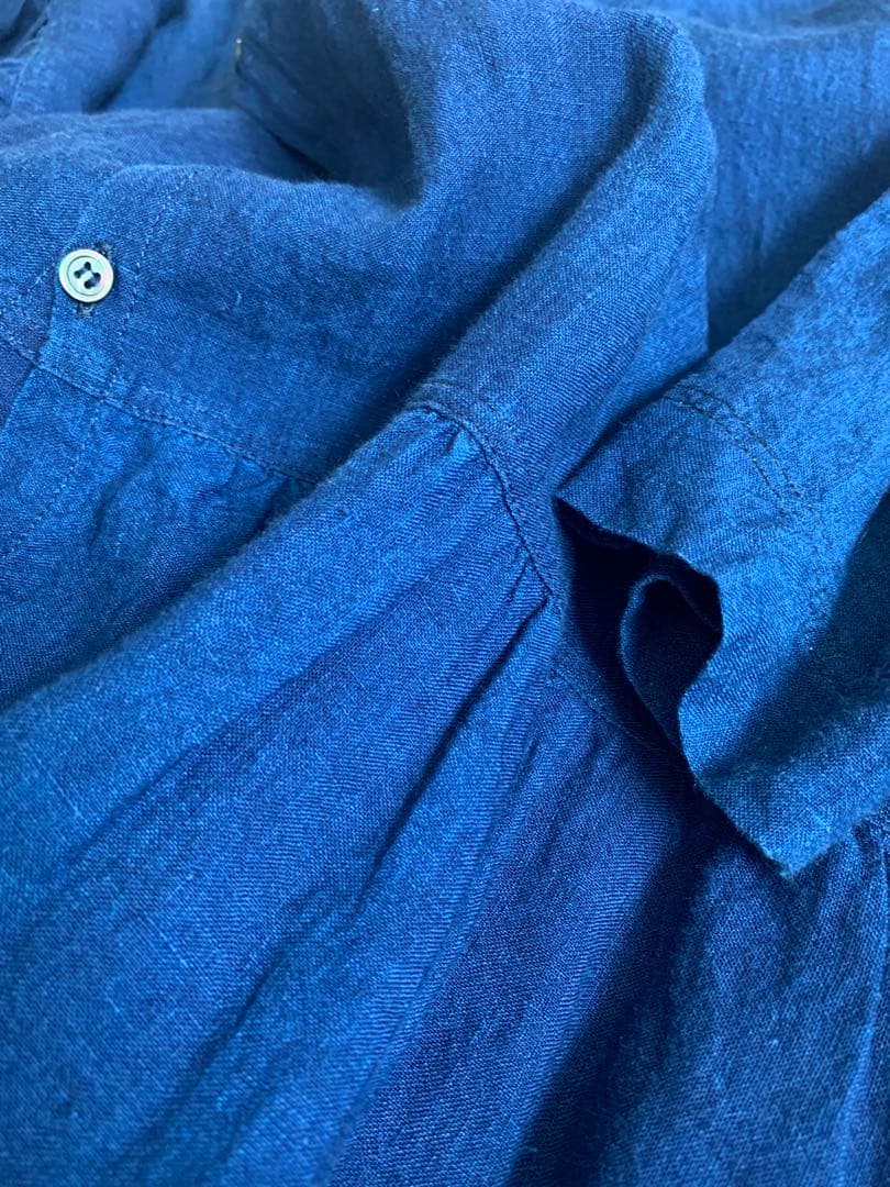 ICHI Antiquites イチアンティークス リネン シャツワンピース