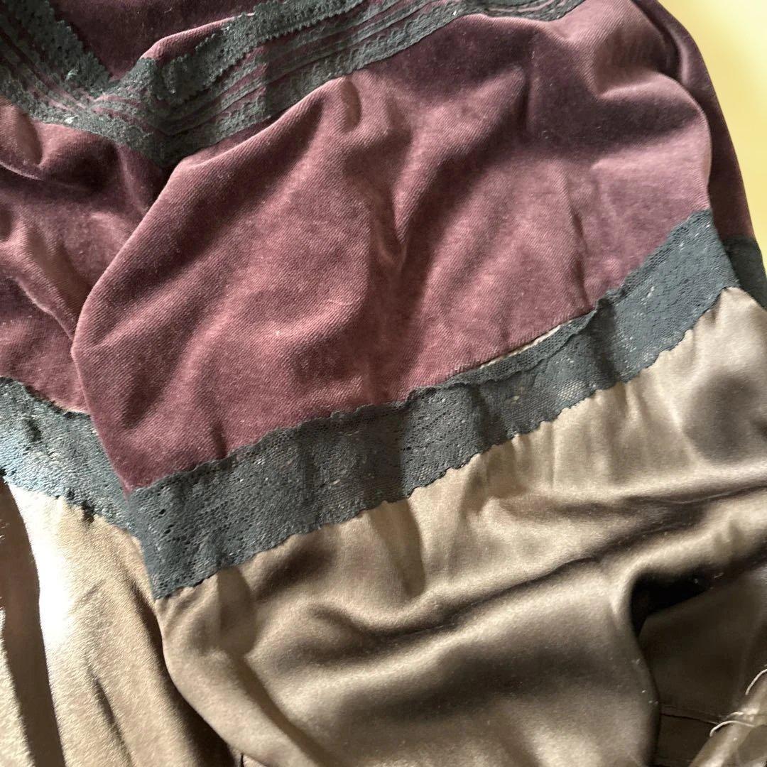 sunaokuwaharaノースリーブ チュニック 緑赤チェック