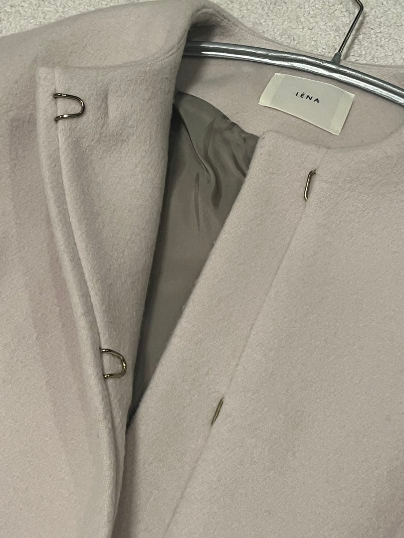 【IENA】ノーカラーコート