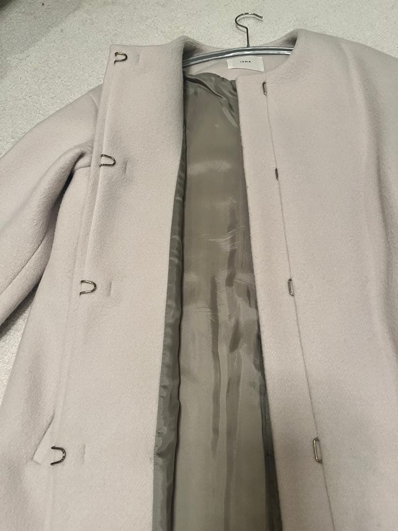 【IENA】ノーカラーコート