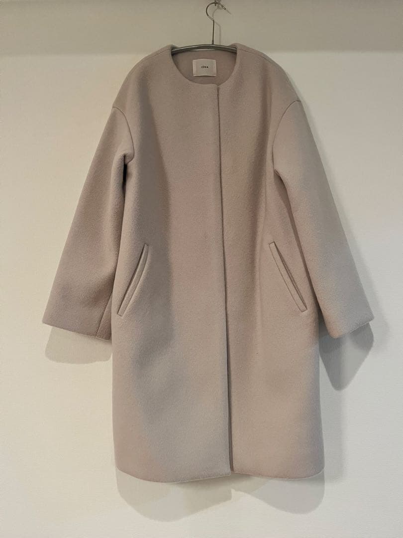 【IENA】ノーカラーコート