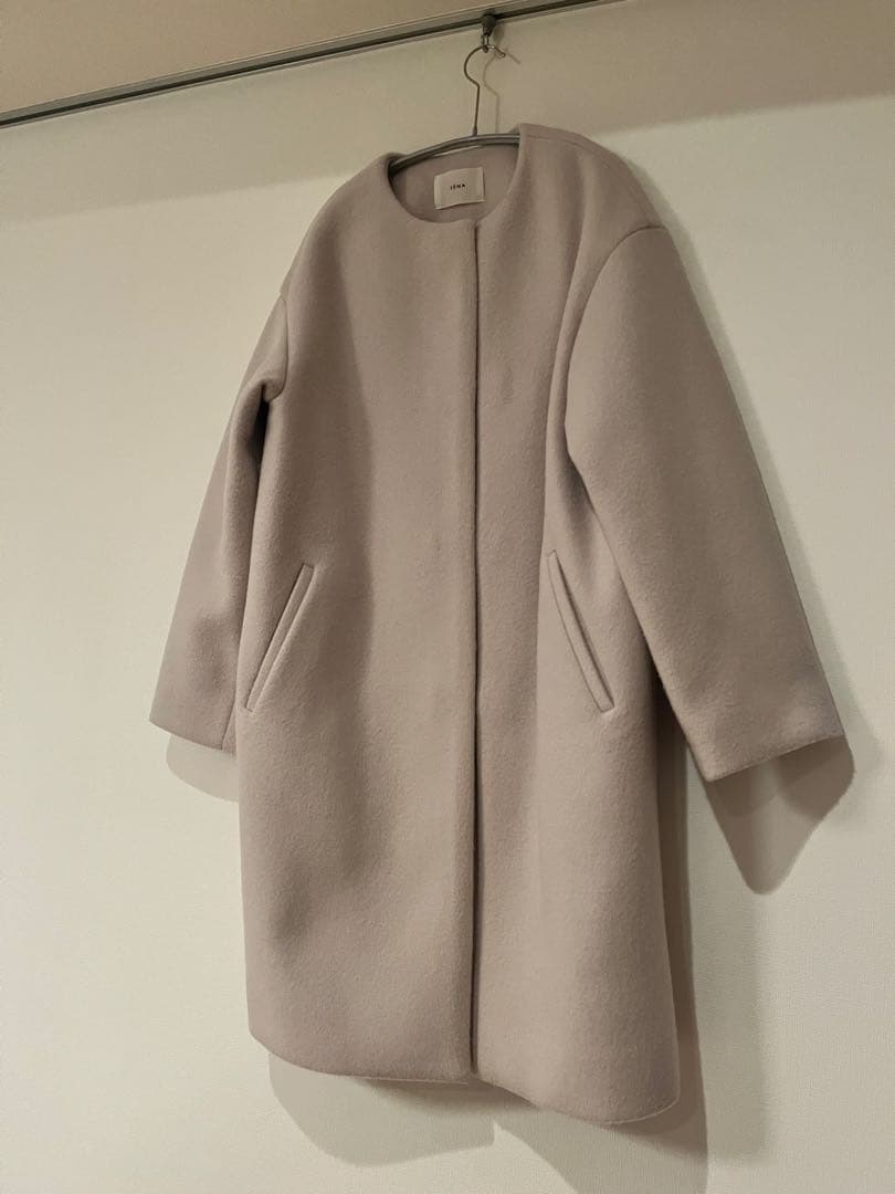 【IENA】ノーカラーコート