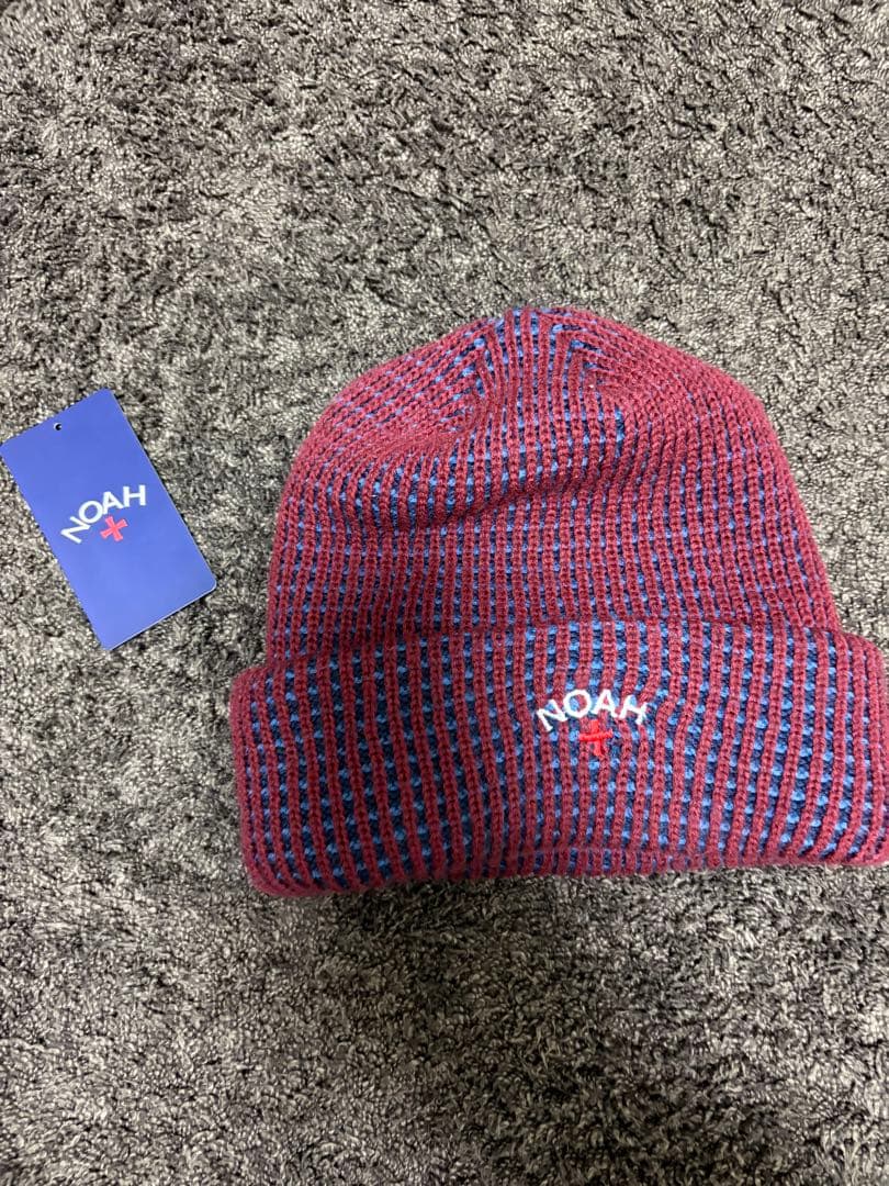 NOAH ニット帽 赤・青