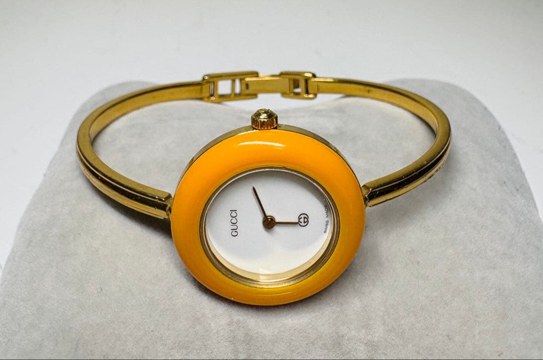 あ*し様 GUCCI チェンジベゼル バングルウォッチ アナログ腕時計・稼働品