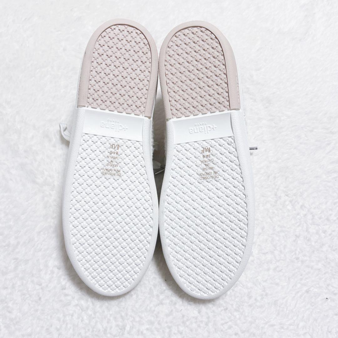 【未使用級】＋diana プラスダイアナ　スタッズ　スタンダードスニーカー　24