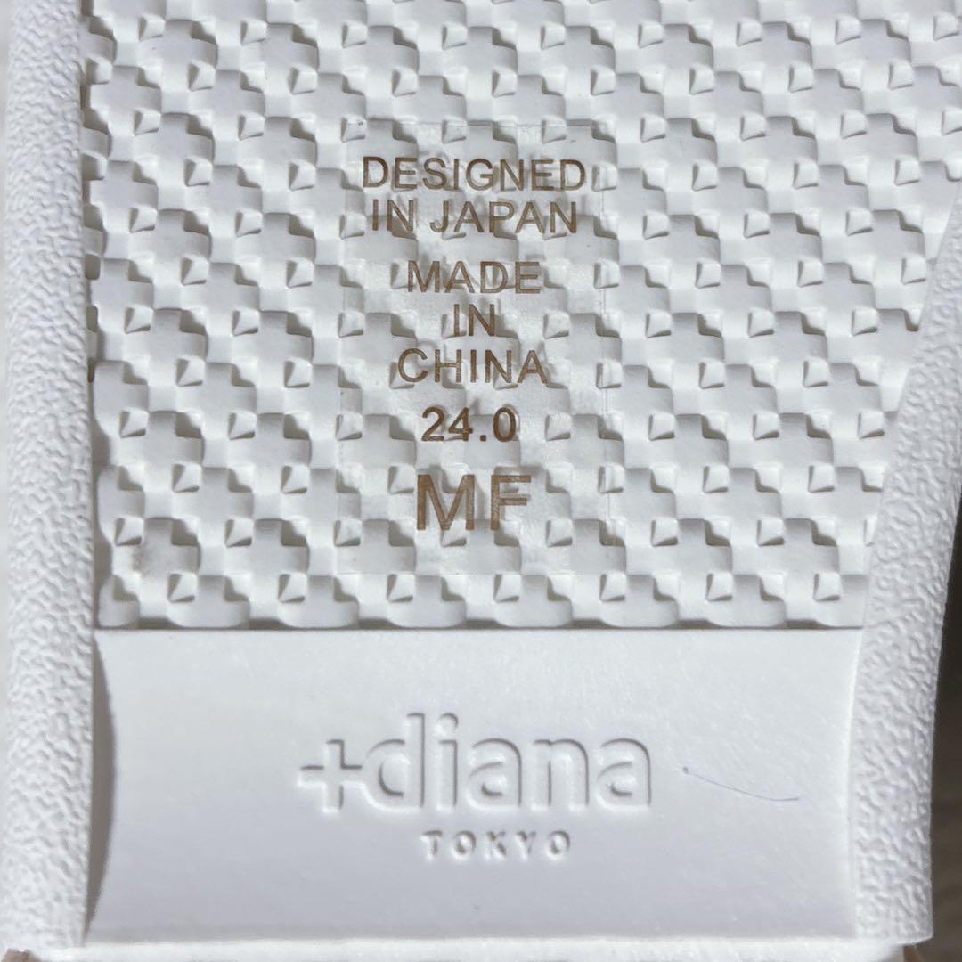 【未使用級】＋diana プラスダイアナ　スタッズ　スタンダードスニーカー　24