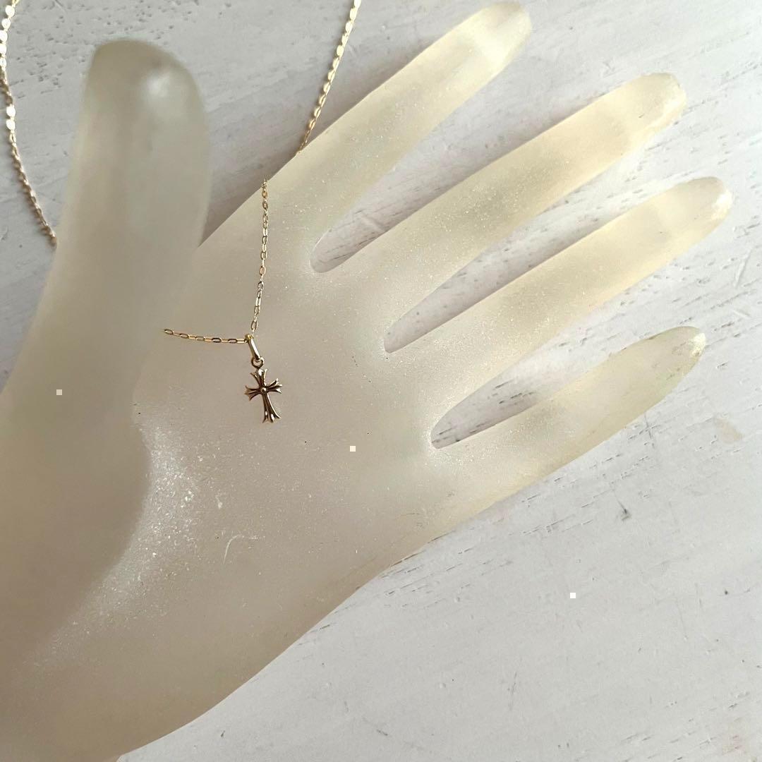 SALE‼️K18 クロス ネックレス トップ 18K 刻印 18金 本物 新品