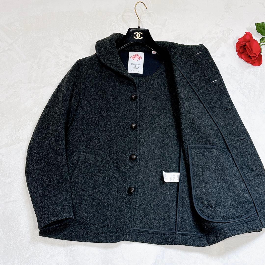 新品同様✨　danton ピーコート　￼グレー　38 ウール