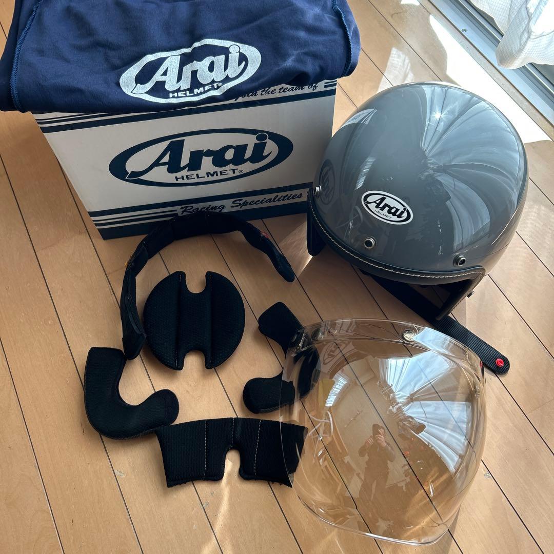 Arai クラッシックエアー モダングレー　57-58CM シールド付き