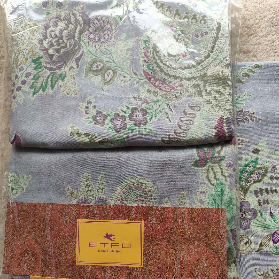 エトロ　掛け布団カバー シングル150×210cm ピロケース付 綿100%