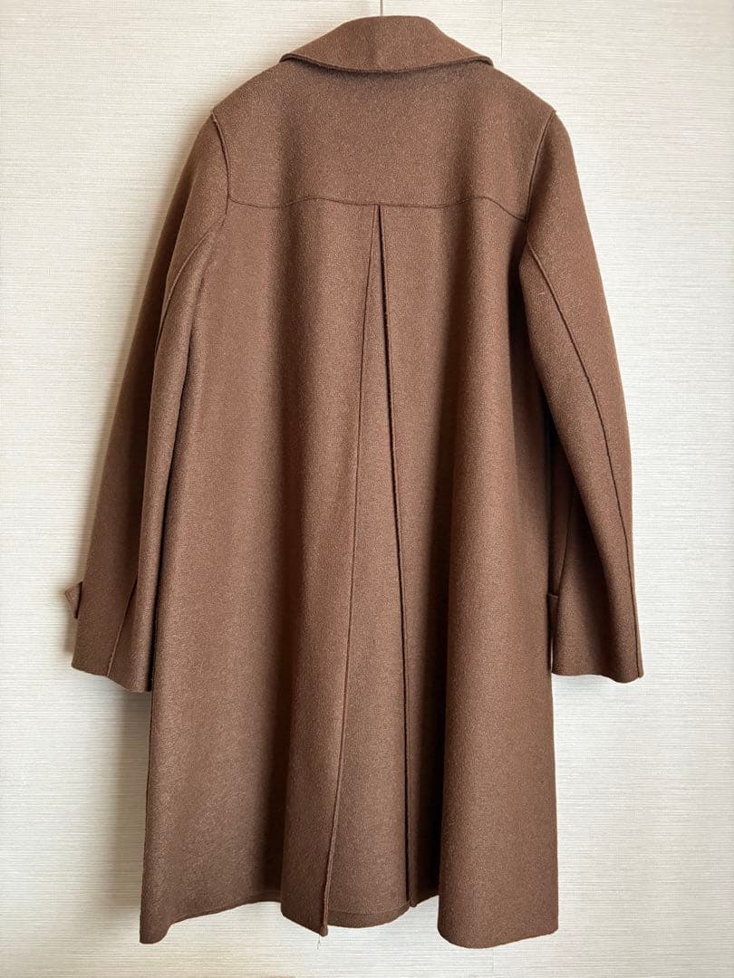 美品/ハリスワーフロンドン シングルカラーコート ブラウン