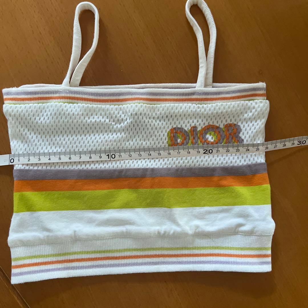 Dior メッシュ キャミソール 夏 ロゴ トップス ディオール　kids 4A