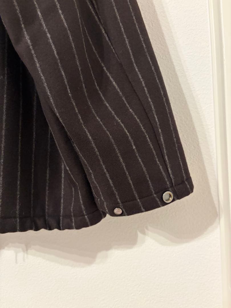 MARKAWARE ダークブラウン ストライプ カバーオール