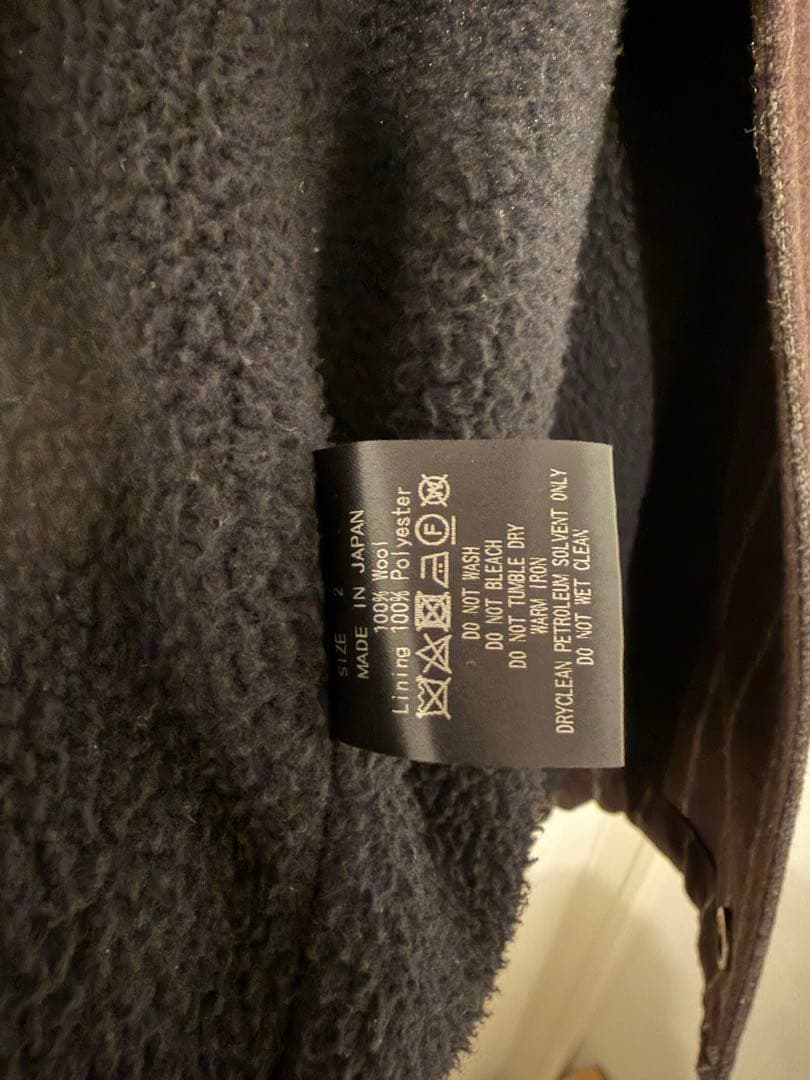 MARKAWARE ダークブラウン ストライプ カバーオール