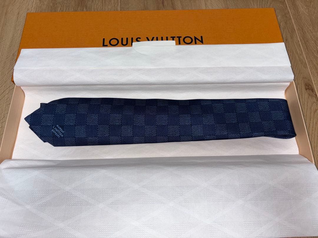 【新品未使用】ルイ・ヴィトン ネクタイ M96419ネクタイ・ダミエ ヘリテージ