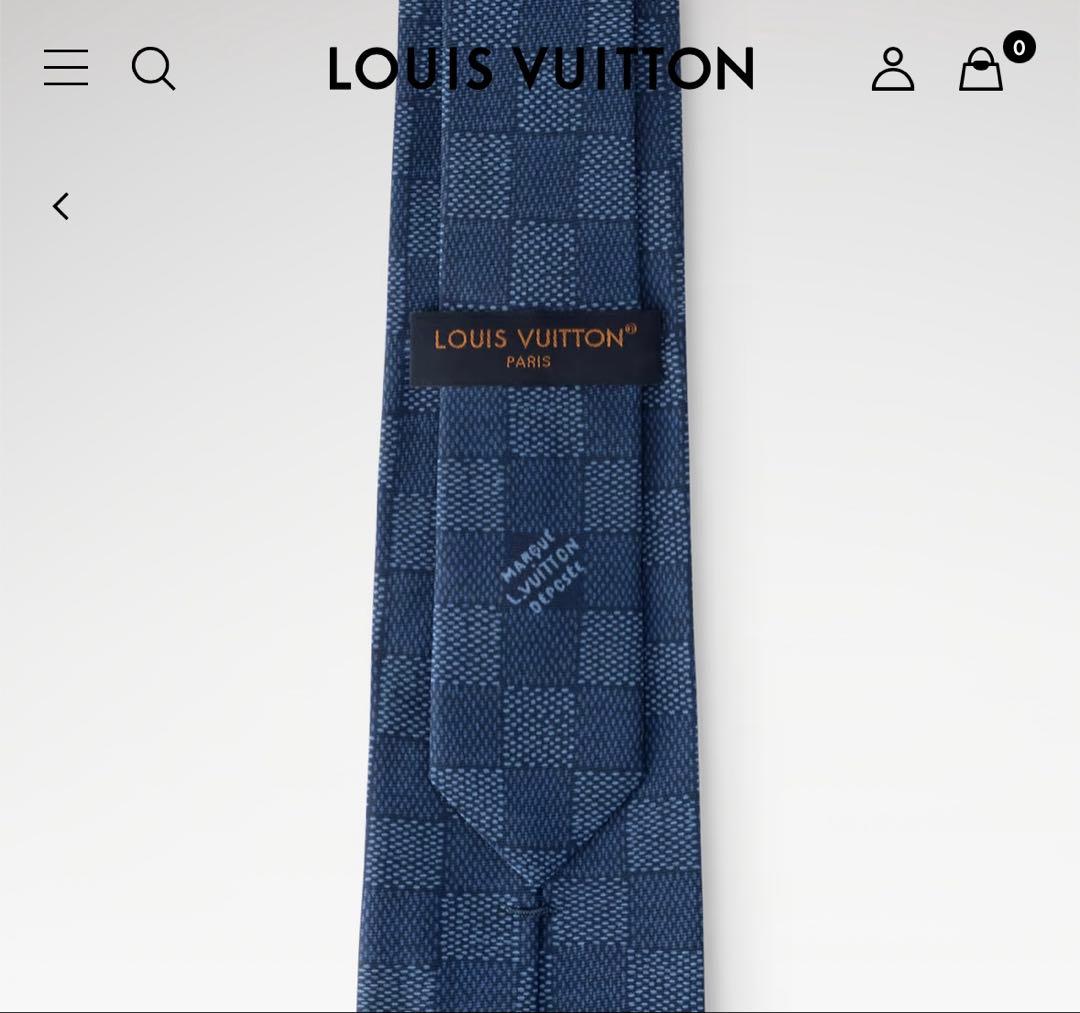 【新品未使用】ルイ・ヴィトン ネクタイ M96419ネクタイ・ダミエ ヘリテージ