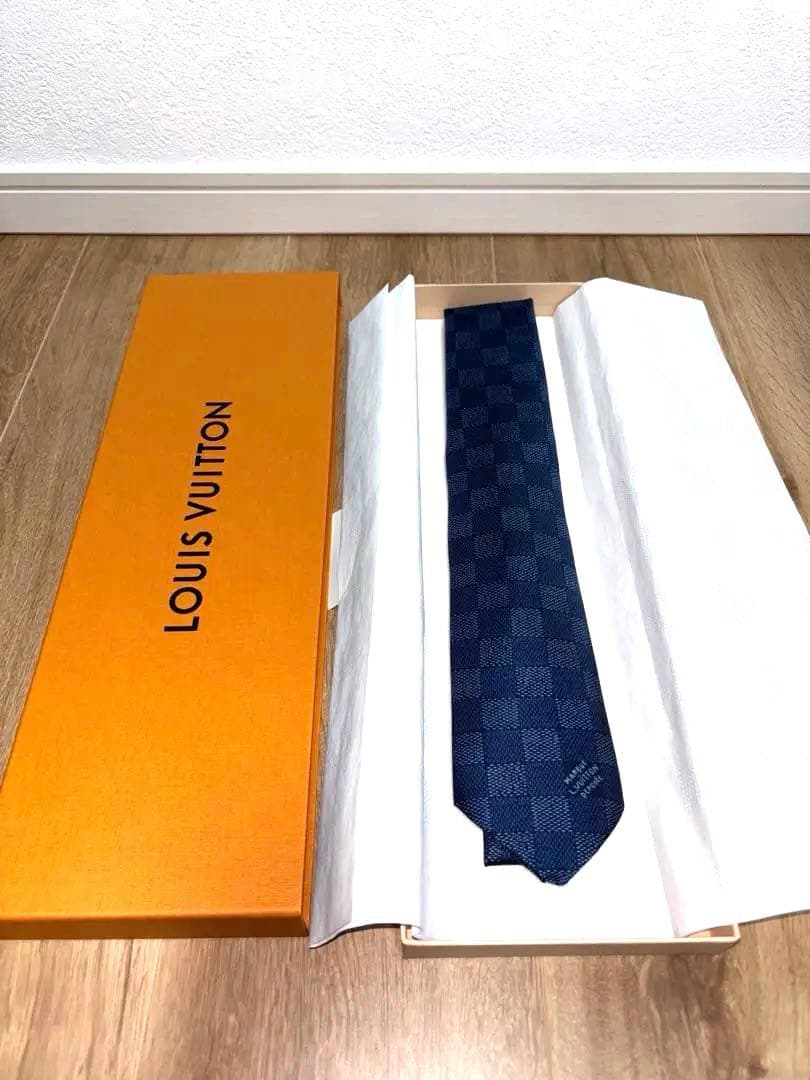 【新品未使用】ルイ・ヴィトン ネクタイ M96419ネクタイ・ダミエ ヘリテージ