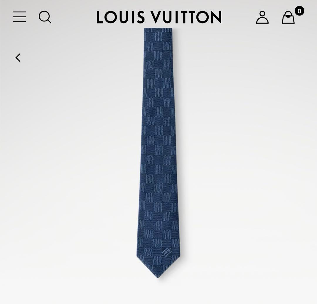 【新品未使用】ルイ・ヴィトン ネクタイ M96419ネクタイ・ダミエ ヘリテージ