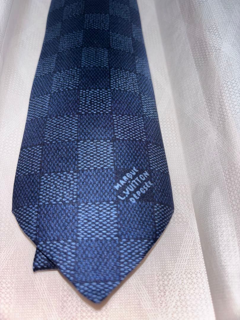 【新品未使用】ルイ・ヴィトン ネクタイ M96419ネクタイ・ダミエ ヘリテージ