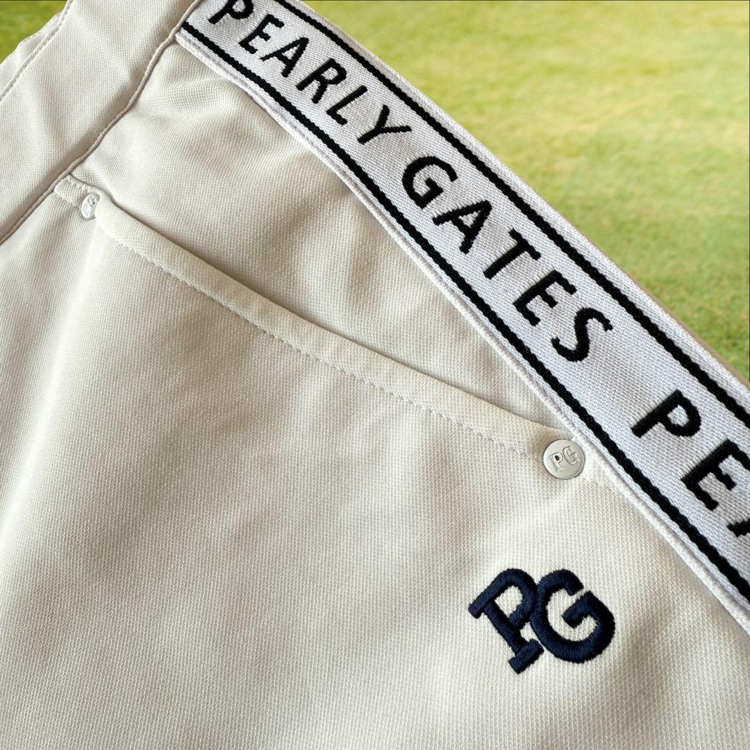 美品　パーリーゲイツ　パンツ　白　ホワイト　4 M〜L相当　色褪せ無し　ジャージ