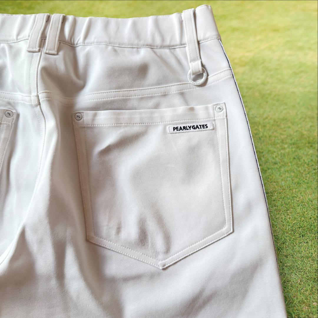 美品　パーリーゲイツ　パンツ　白　ホワイト　4 M〜L相当　色褪せ無し　ジャージ