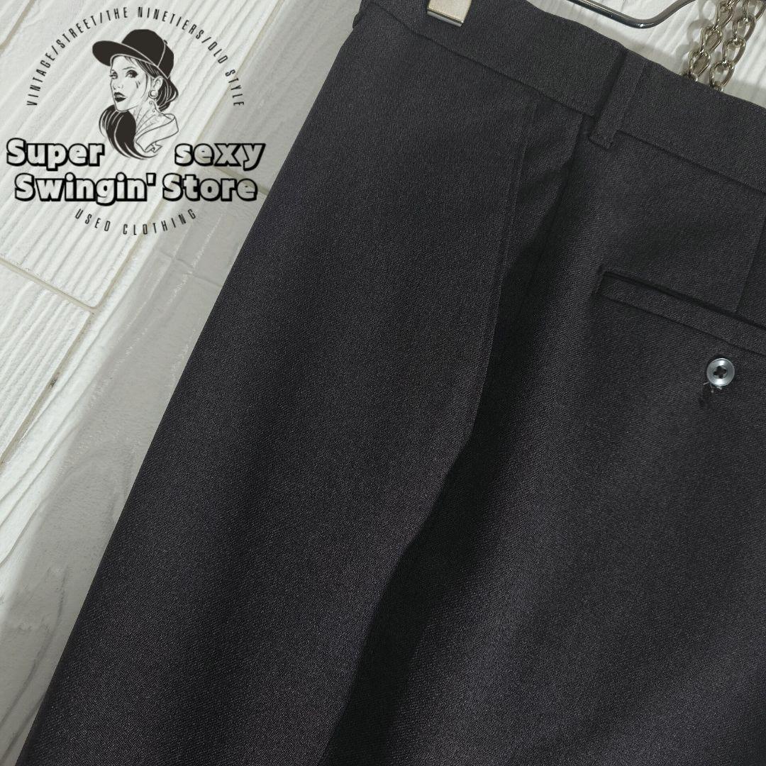 リーバイス アクションスラックス W33 チャコール セミフレア ヴィンテージ