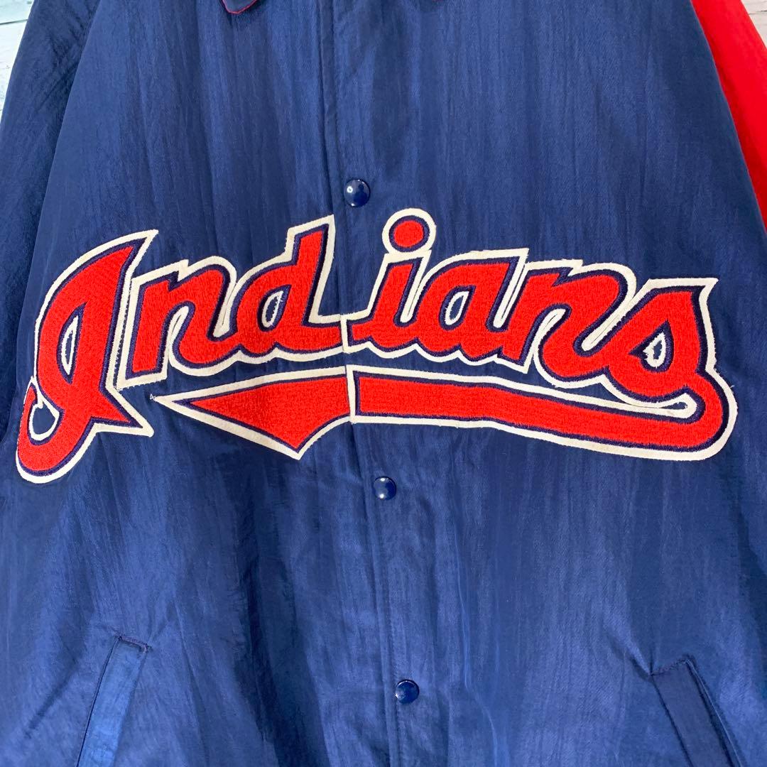 入手困難 90s USA製 STARTER MLB インディアンス スタジャン