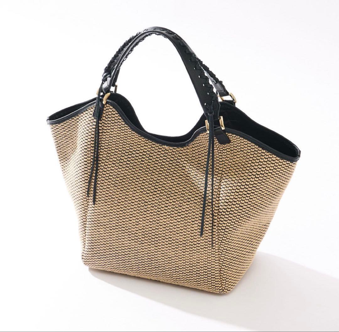 【新品同様】今期 リヴドロワCITYバスケットトート2 かごバック