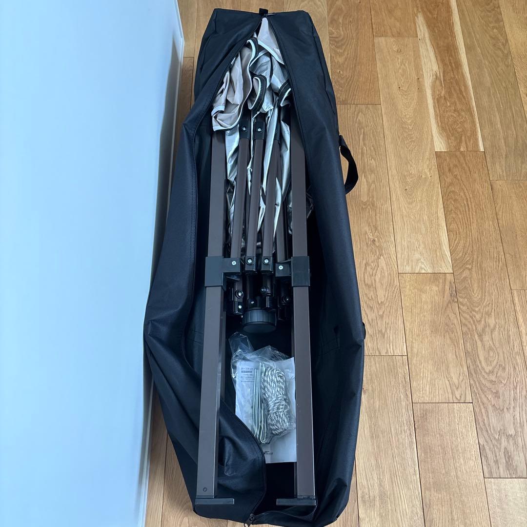 FIELDOR 収納ケース付き　ワンタッチタープテント 2m×2m お庭テント