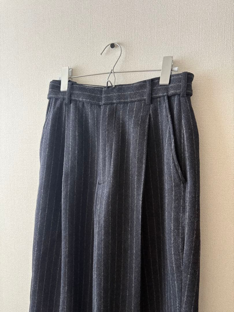 パンツ 25AW INSCRIRE STRIPE WIDE PANTS