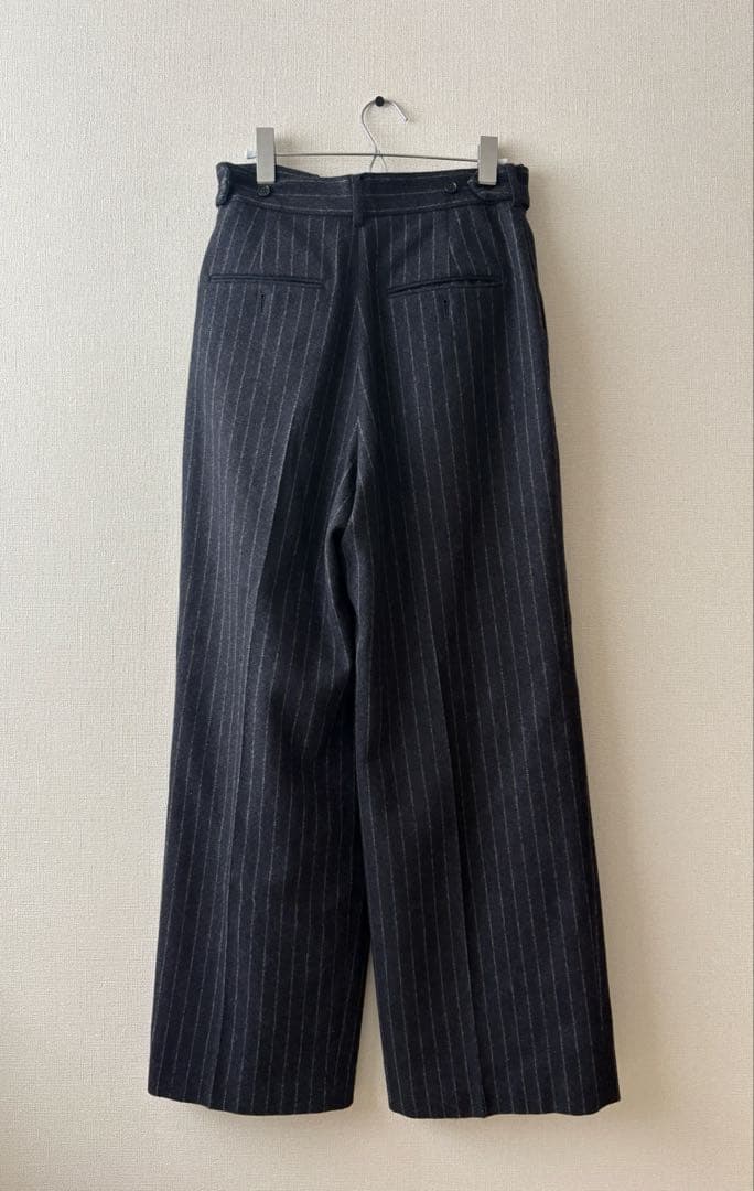 パンツ 25AW INSCRIRE STRIPE WIDE PANTS