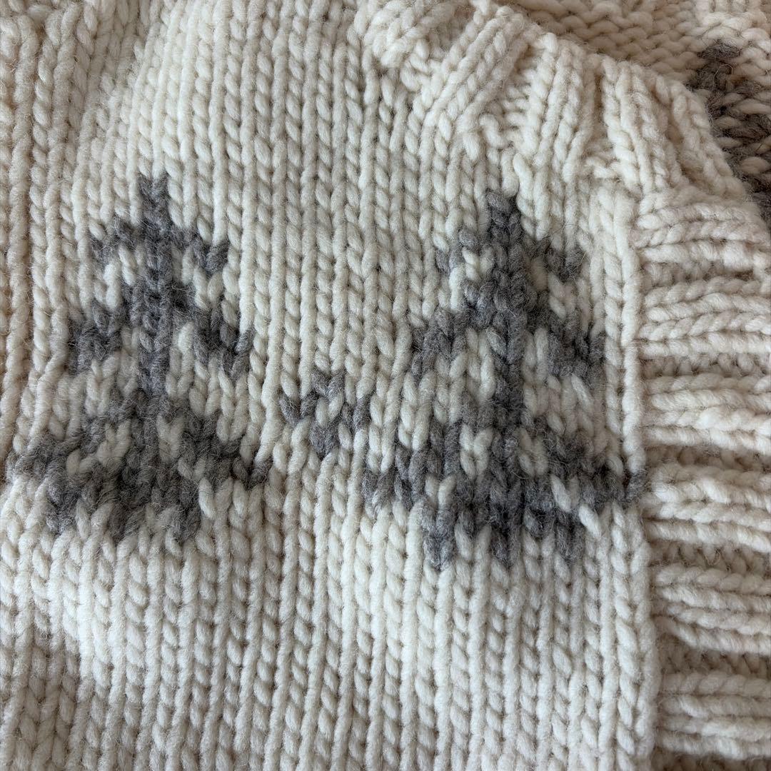 美品　TSUHARU ツハルSM2 【ペルーニット】前後着ジャカードニットベスト