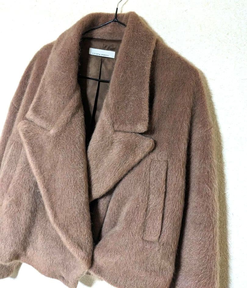 LIVIANA CONTI　ファージャケット　美品　ショートジャケット　モヘア