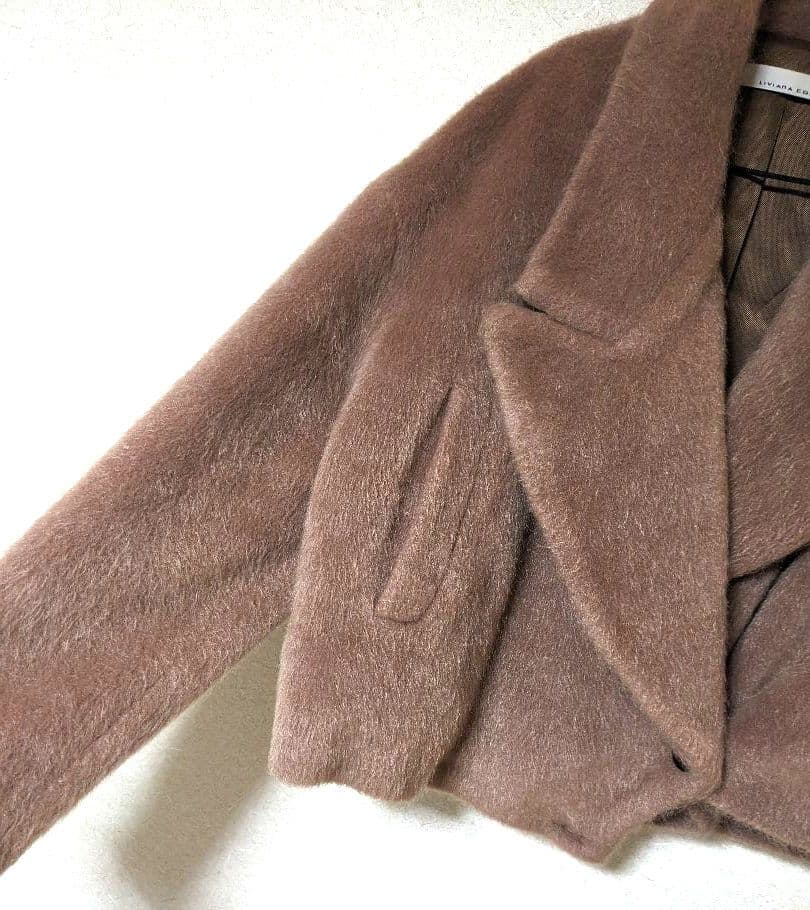 LIVIANA CONTI　ファージャケット　美品　ショートジャケット　モヘア